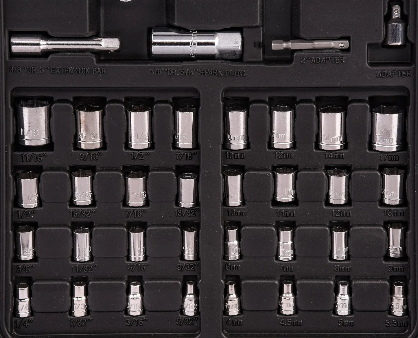 JEGS,12.50 x 24.00 x 3.80" LED Tool Set, 200 Piece