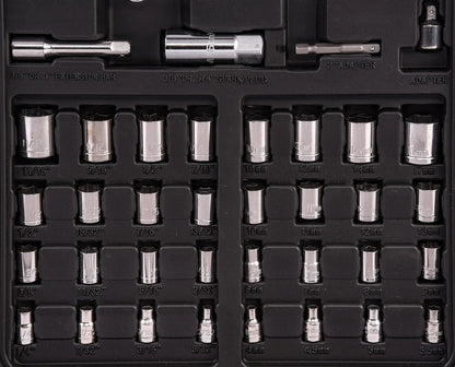 JEGS,12.50 x 24.00 x 3.80" LED Tool Set, 200 Piece