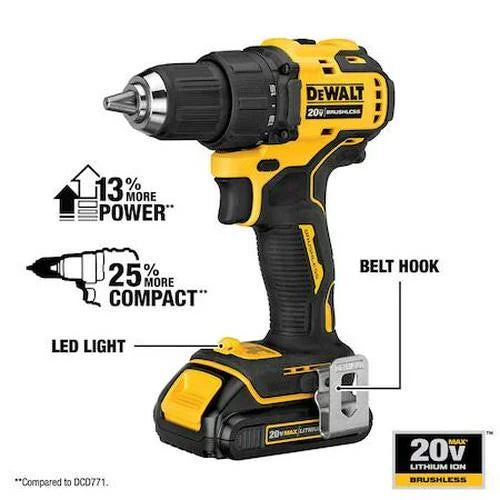 Dewalt ATOMIC 20V MAX* Brushless Cordless Drill/Driver and Impact Driver Combo Kit