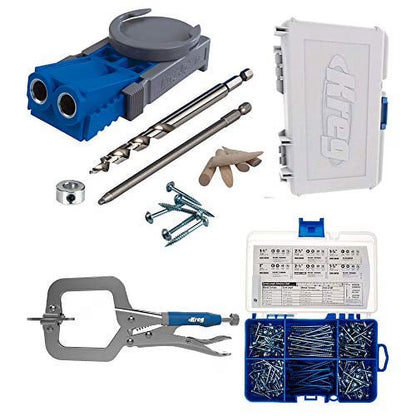 Kreg R3 Jig System with SK04 Pocket Hole Screw Starter Kit and KHC-MICRO
