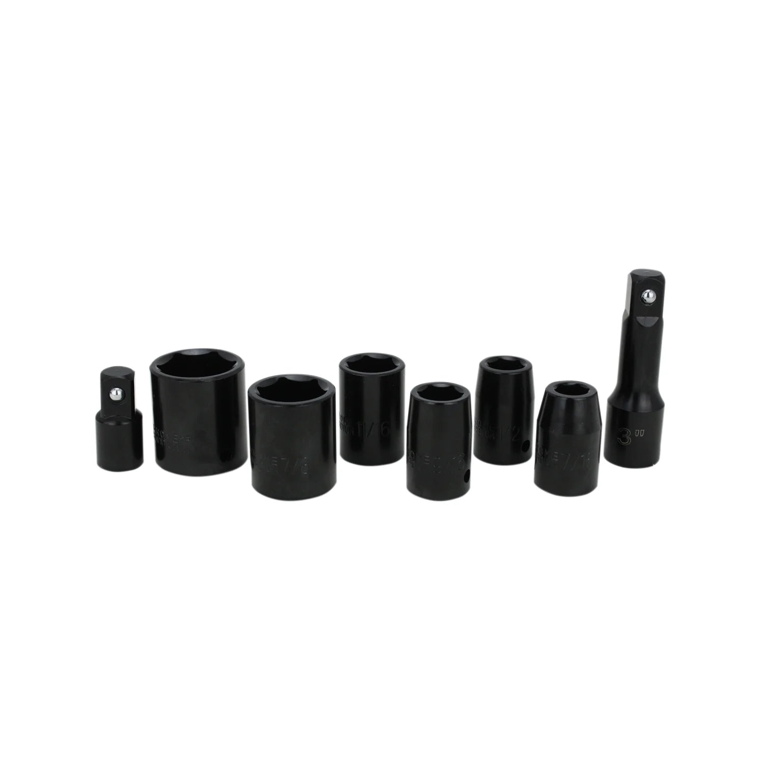 EXELAIR by Milton 50-PC Professional Automotive Composite Air Tools & Accessory Kit w/High Torque Impact Wrench