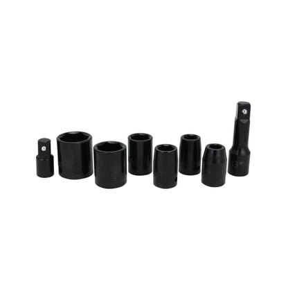 EXELAIR by Milton 50-PC Professional Automotive Composite Air Tools & Accessory Kit w/High Torque Impact Wrench