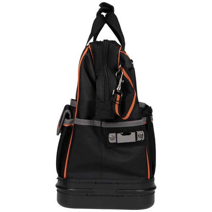 Klein Tools 55431 Black & Orange Tradesman Pro 31 Pocket Lighted Tool Bag