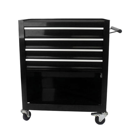 Yesfshion Mechanics Rolling Tool Storage Cabinet 4 Drawer Tool Chest Cart with Wheels for Repair Projects Workshop Home