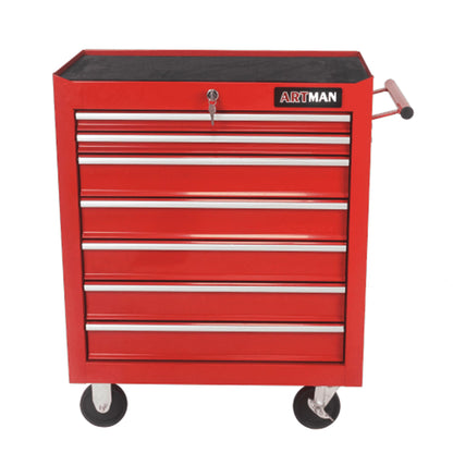 ARTMAN 7 Drawer Tool Rolling Storage Cart ,Tool Boxes Tool Chest with Wheels and Drawers for Garage Workshop Warehouse