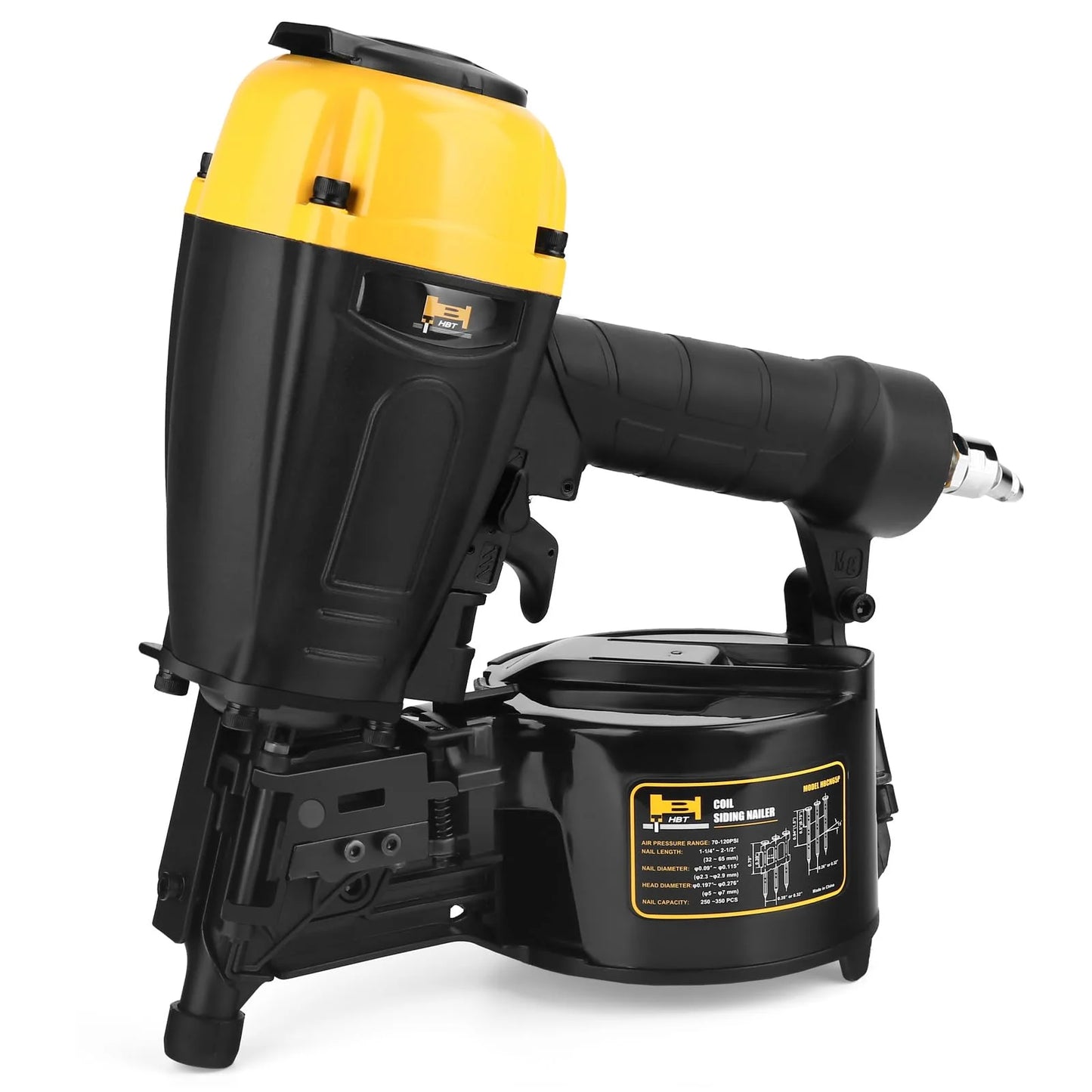 HBT HBCN65P 15 Degree 2-1/2-inch Coil Siding Nail Gun with Magnesium Housing