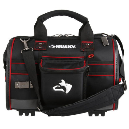 Husky 16 in. Large Mouth Tool Bag with Tool Wall