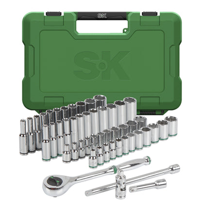 SK Hand Tools SK01354 50 Piece 1/4 160P Mechanic Tool Set