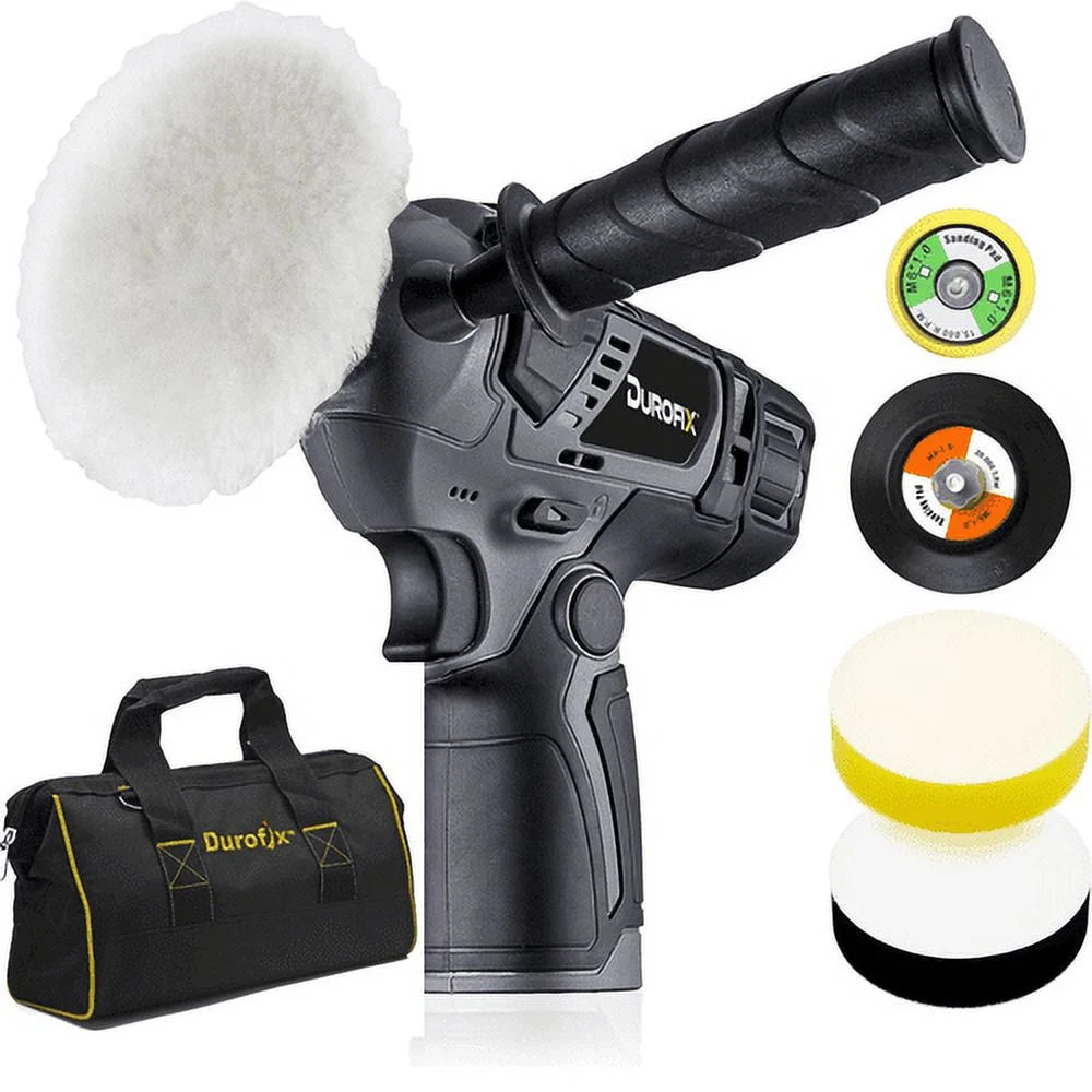 Durofix G12 Series RK12136-2-K6 12V Cordless 3/8" Hammer Drill Power Tool Combo Kit with Compact Polisher Sander, 1 Battery & Charger