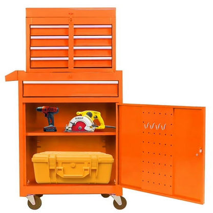 Tool Chest with 5 Drawers, Rolling Tool Box, Lockable Tool Cabinet Hidden Double Tool Organizer