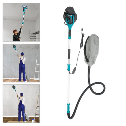 6 Gear Speed Orange Aluminum Alloy Electric Drywall Sander Vacuum with Dust Collection for Electric Ceiling and Wall
