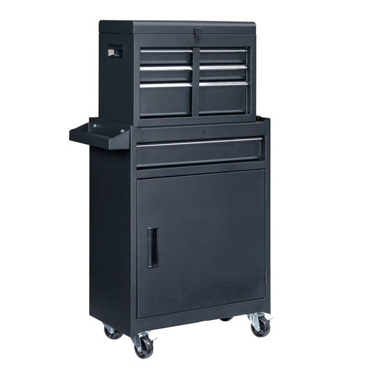 BaytoCare 4-Drawer Rolling Tool Chest for Garage, Warehouse, Factory, Black