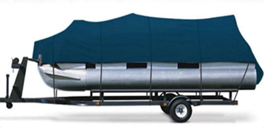 Seal Skin Heavy Duty Trailerable Pontoon Boat Cover, Fits 17 to 20ft Long & up to 102” Beam Width Waterproof 600D Pontoon Boat Cover with Storage Bag