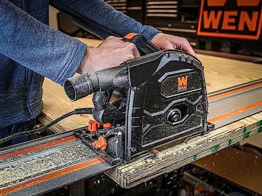 WEN 12-Amp 7-1/4-Inch Variable Speed Plunge Cut Circular Track Saw