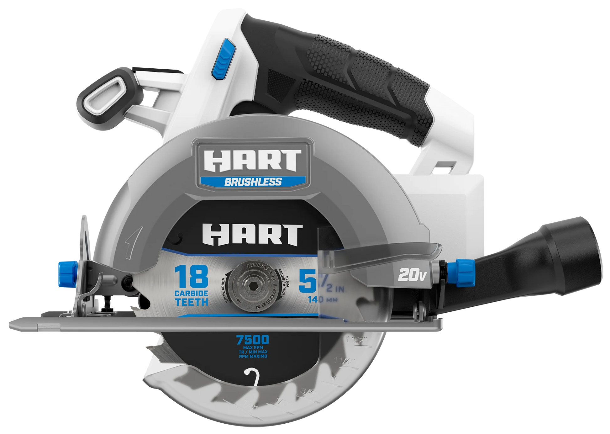 HART 20-Volt Brushless 5-1/2-inch Compact Battery-Powered Circular Saw (Battery Not Included) New Condition