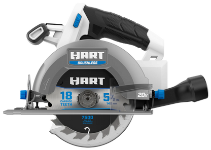 HART 20-Volt Brushless 5-1/2-inch Compact Battery-Powered Circular Saw (Battery Not Included) New Condition