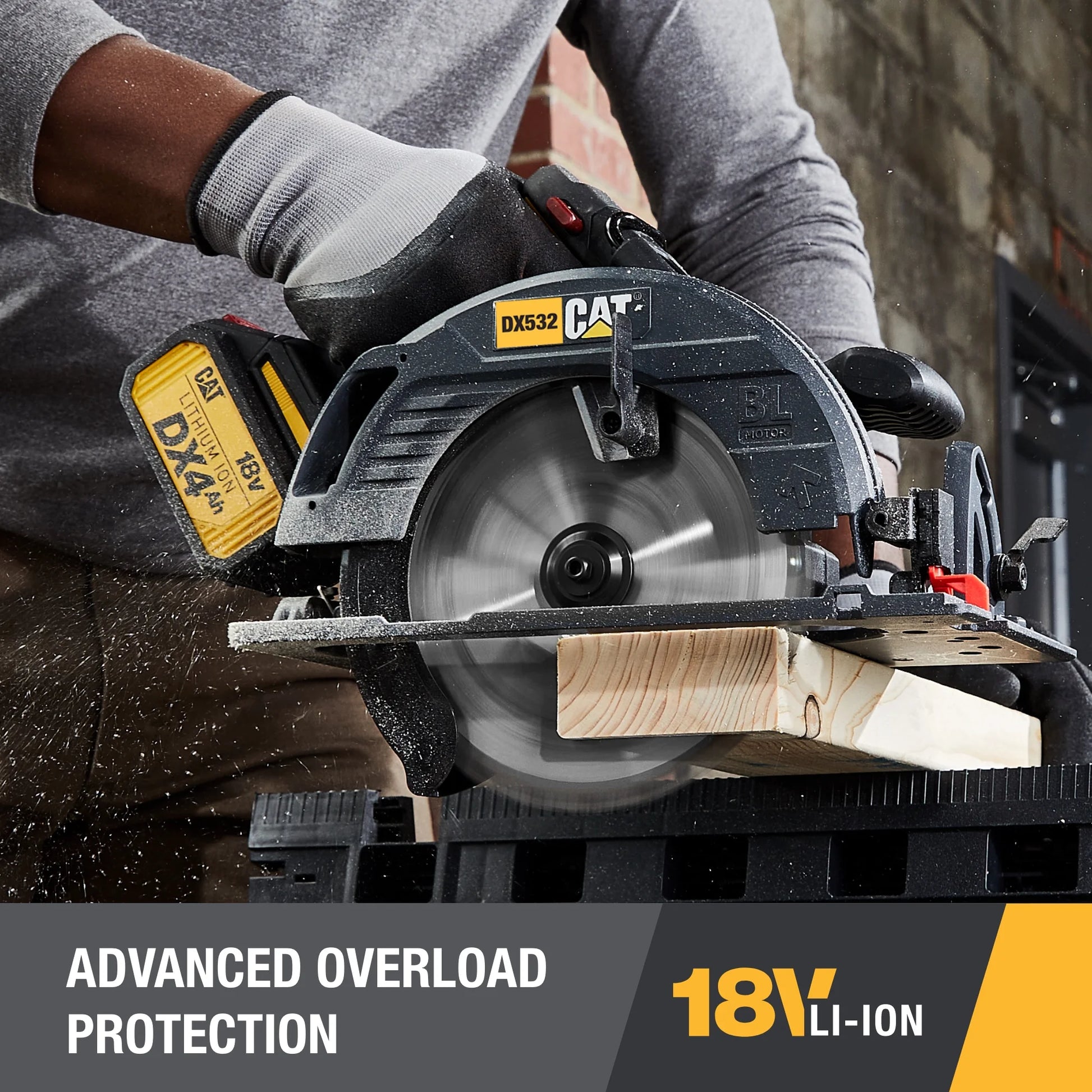Caterpillar Cat DX532 18V 1 FOR ALL 7-1/4? Cordless Circular Saw with Brushless Motor