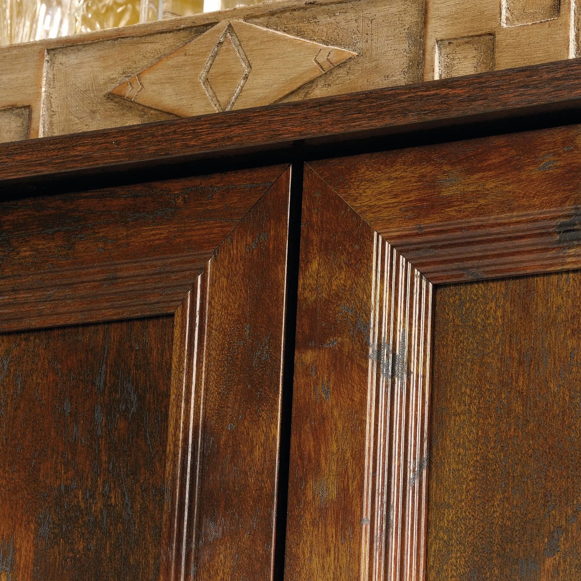 Sauder Viabella Storage Cabinet, Curado Cherry Finish