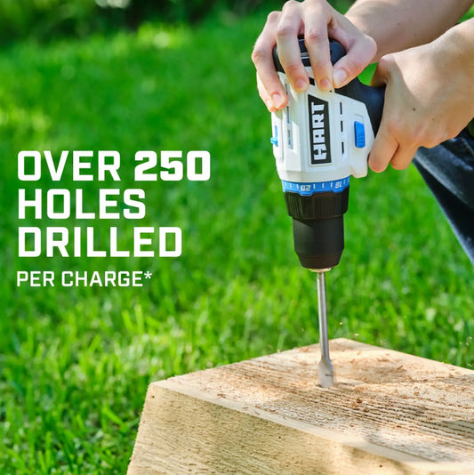 HART 20-Volt 1/2-inch Cordless Drill/Driver Kit, (1) 1.5Ah Lithium-Ion Battery, Gen 2