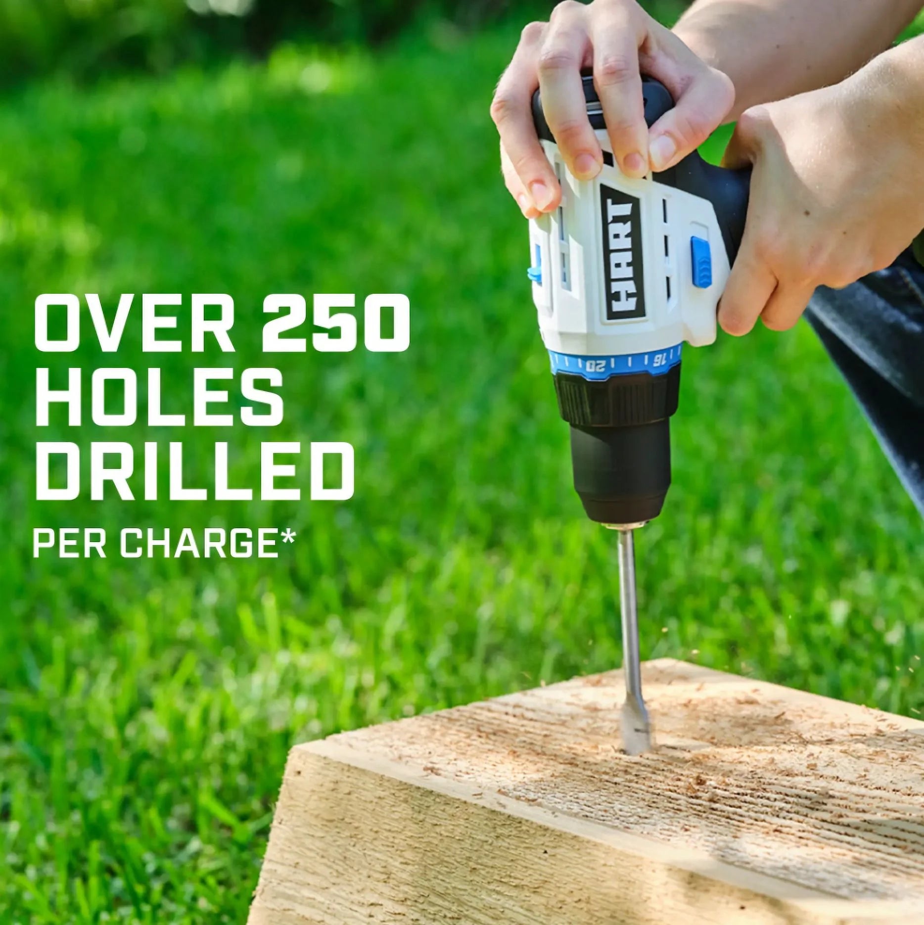 HART 20-Volt Cordless 1/2-inch Drill/Driver Kit, (2) 1.5Ah Lithium-Ion Batteries, Gen 2