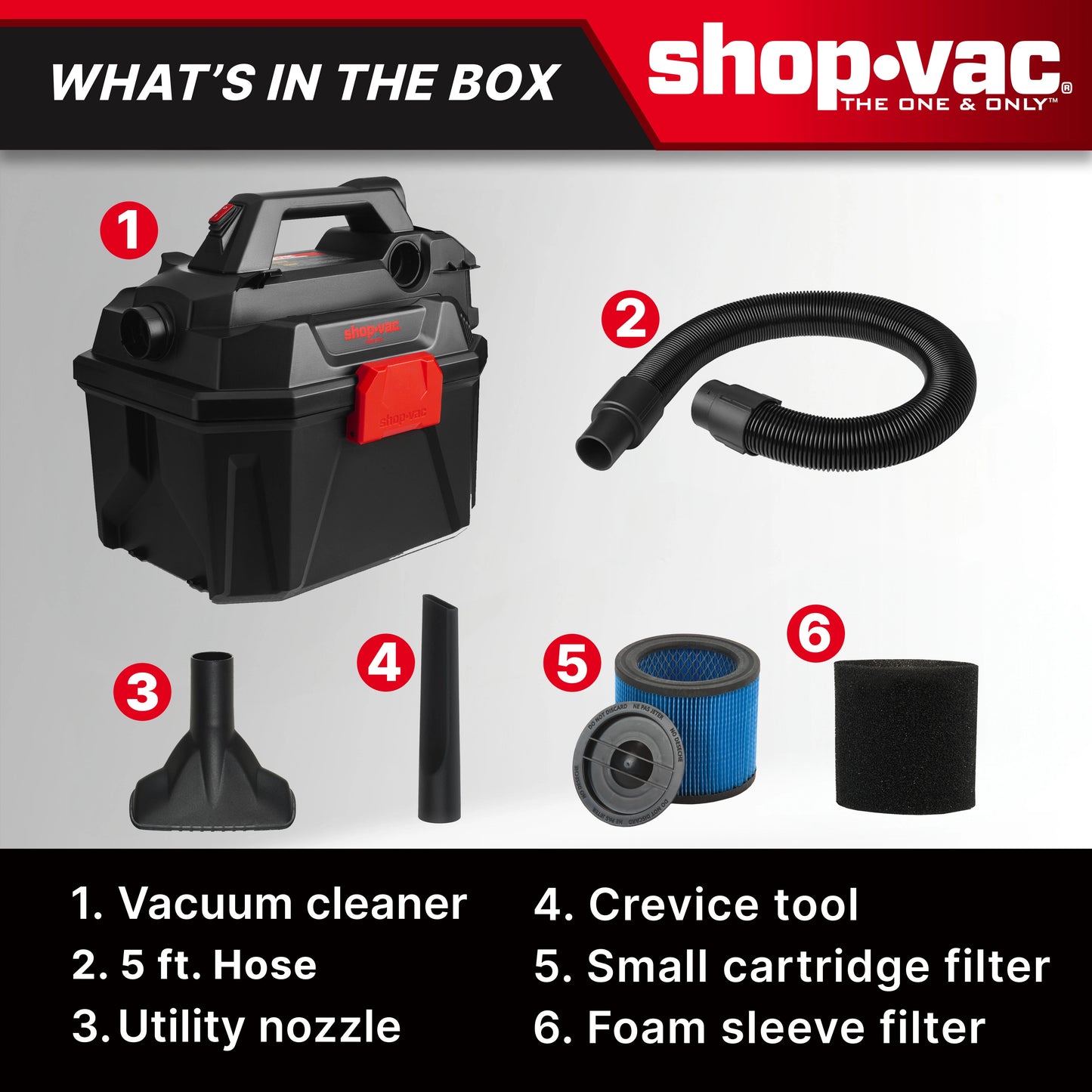 Shop-Vac 20V 2 Gallon Cordless Wet Dry Vacuum