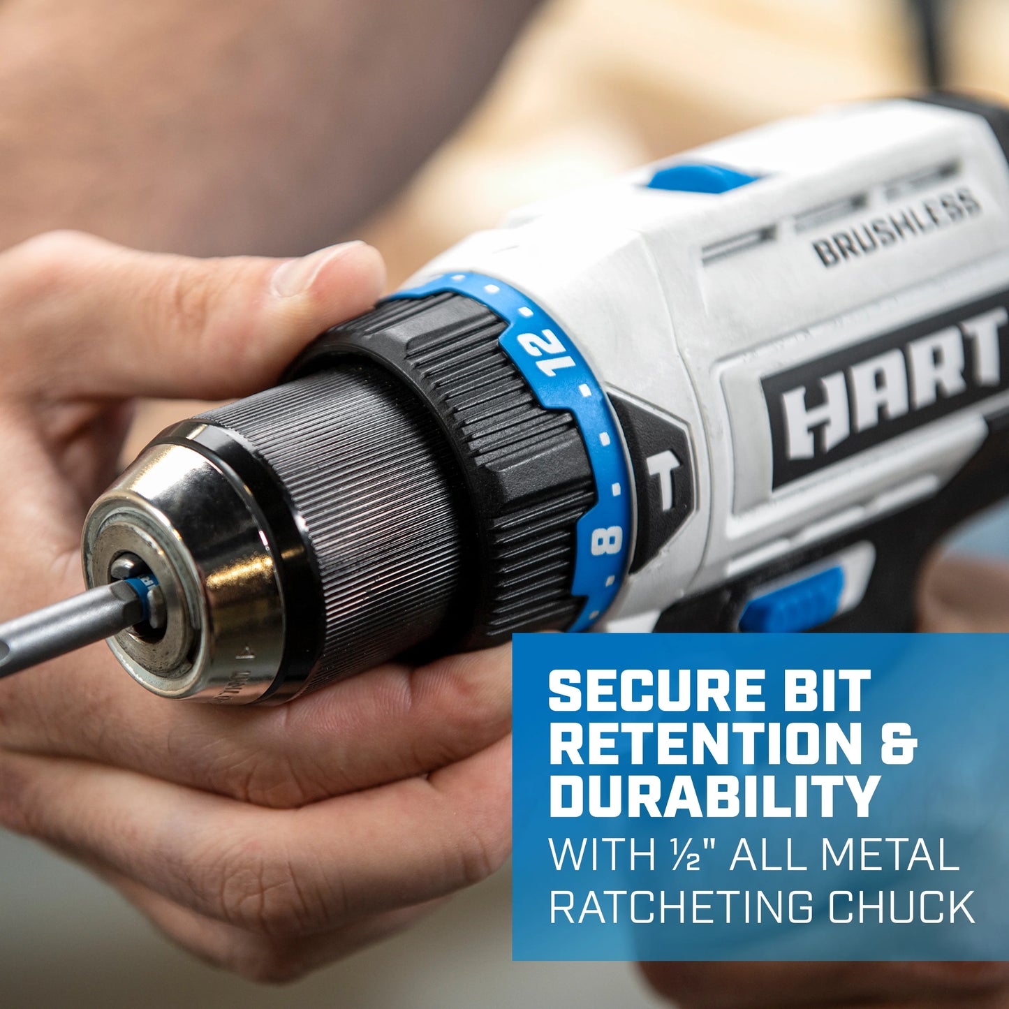 HART 20-Volt Brushless 1/2" Hammer Drill Kit