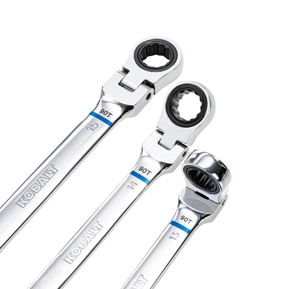 Kobalt Kobalt 8 -Piece Set Metric Flexible Head Ratchet Wrench