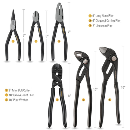 STARWORK TRUE MECHANIC 312-Piece Mechanics Tool Set and Socket Set, ProfessionalPliers Wrench Version SAE/Metric
