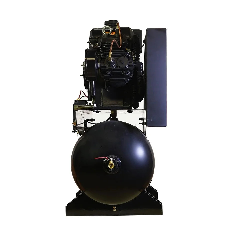 EMAX EGES1430ST 14 HP 30 Gallon 24 CFM 3-Cylinder Truck Mount Solid Cast Iron Pump Gas-Powered Air Compressor with Electric Start KOHLER Command Pro Engine