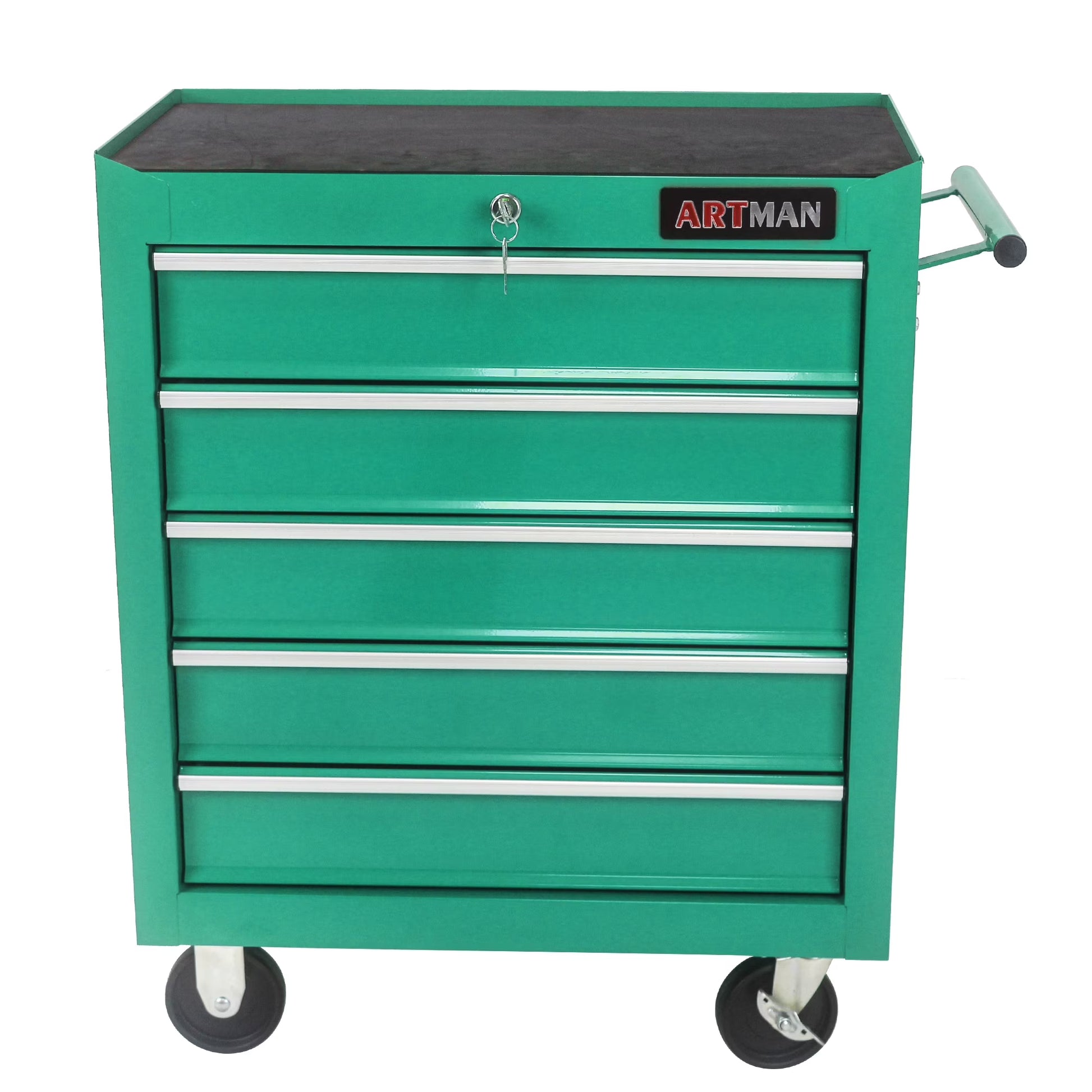 5 Drawer Rolling Tool Chest, Steel Tool Storage Cabinet for Garage Storage with 4 Wheels and Locker