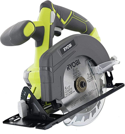 RYOBI 18-Volt Cordless 5 12inch Circular Saw Kit with a 4Ah Battery and Charger (No Retail Packaging)