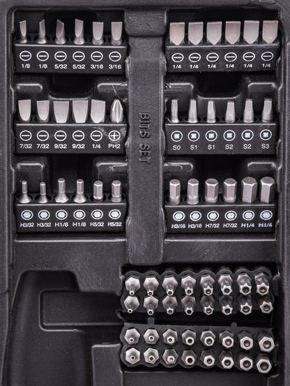 JEGS,12.50 x 24.00 x 3.80" LED Tool Set, 200 Piece