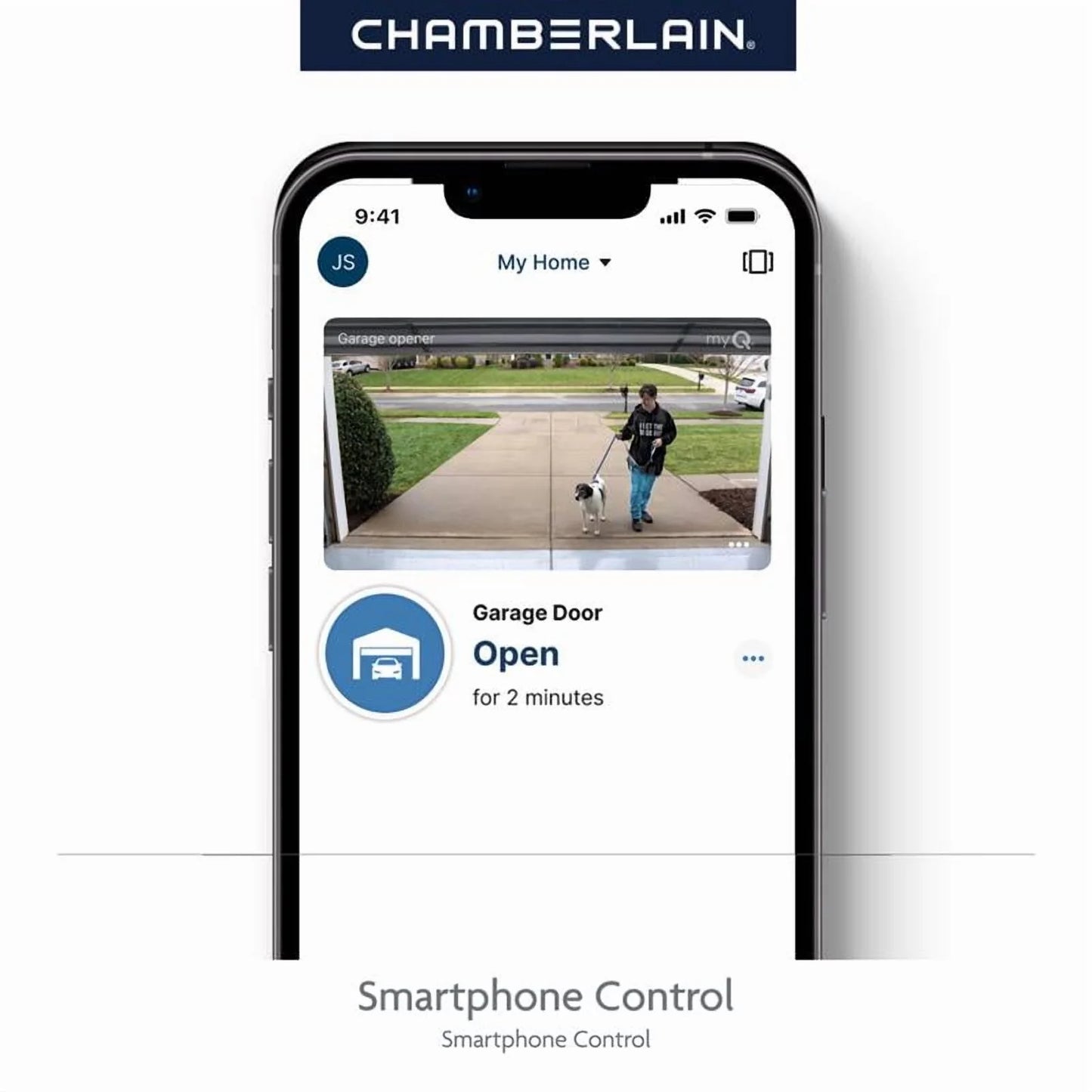 Chamberlain Smart Enabled Garage Door Opener with Battery Backup
