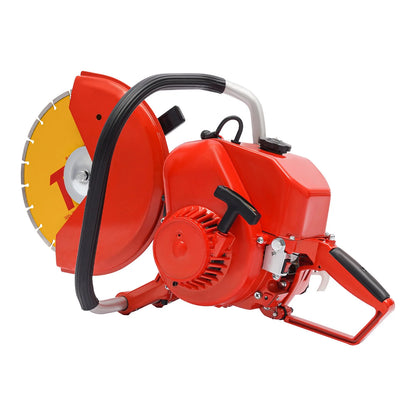 2 Stroke 78.5CC Gas Power Cement Concrete Cut off Saw Cutting Tool W/Blade Red