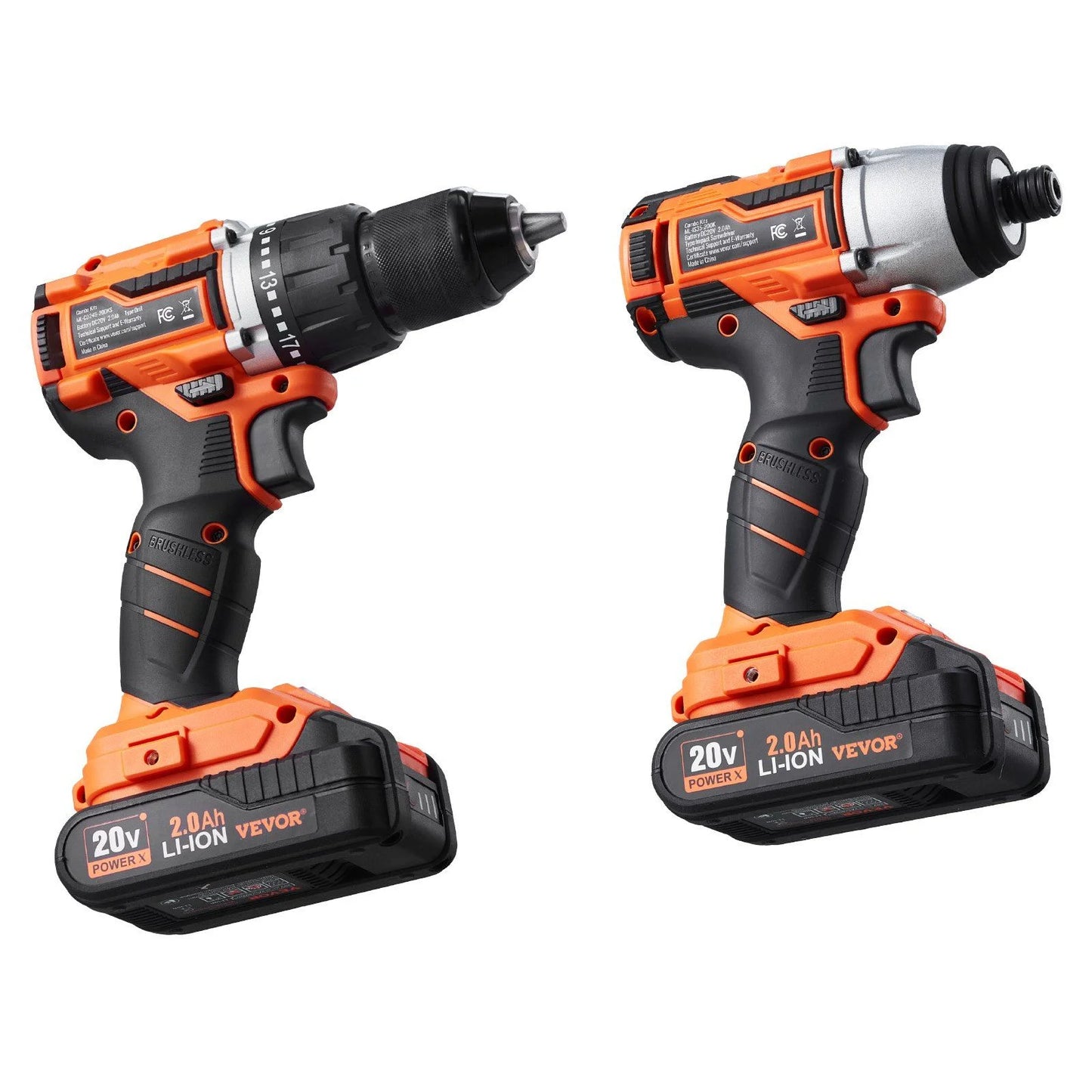 Tool Combo Kit Max 20V Cordless 2-Tool Set with 2.0 Ah Batteries, Ideal for DIY Projects