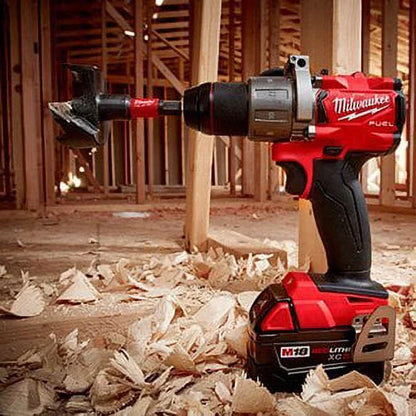 Milwaukee M18 Fuel 1/2" 18V Brushless Hammer Drill Driver 2804-22 with (2) 5Ah Batteries, Charger, & Tool Case