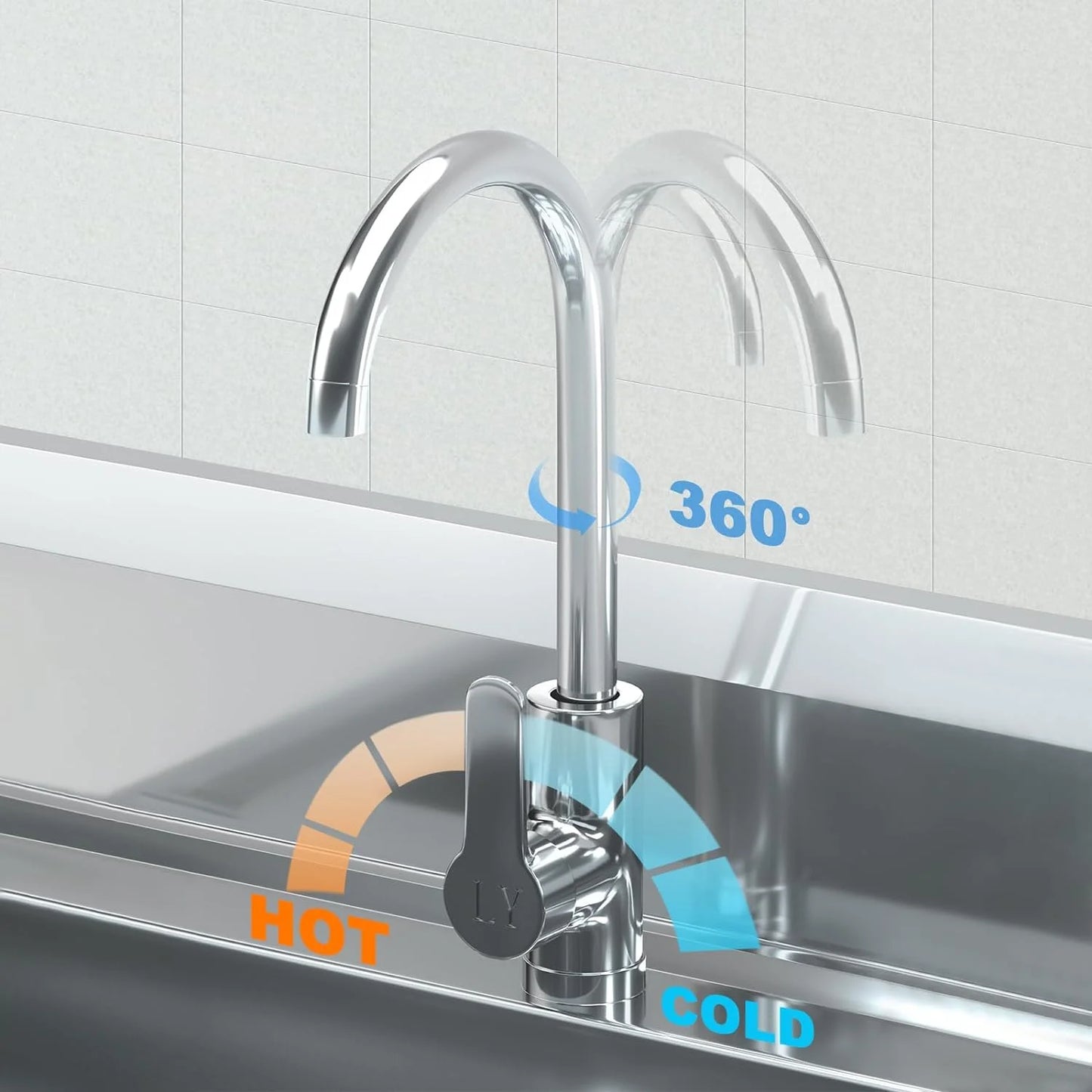 Stainless Steel Utility Sink kitchen Sink Free Standing Single Plumbing Workbench Storage Commercial Sink