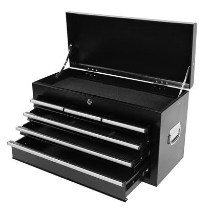 Aukfa Tool Box, 2 in 1 Steel Rolling Tool Chest & Cabinet on Wheels for Garage, 8-Drawers, Black