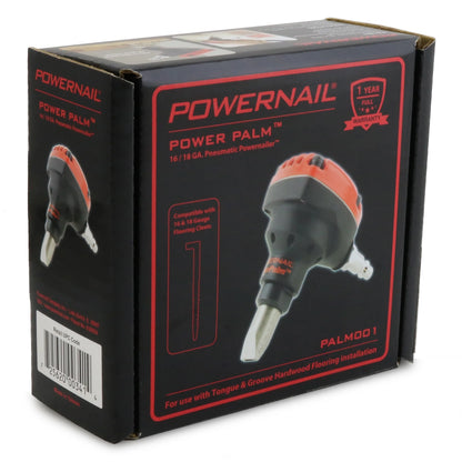 Powernail PALM001 Pneumatic PowerPalm 16-Gauge/18-Gauge Cleat Flooring Nailer (Compatible with both L-Cleats & T-Cleats)