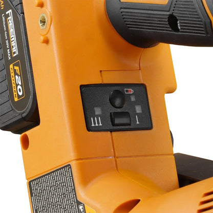 Freeman PE20V2183 20 Volt Cordless and Brushless 21 Degree 3-1/4" Framing Nailer Kit with Lithium Ion Battery, Charger, and Bag - 750 Shots per Charge
