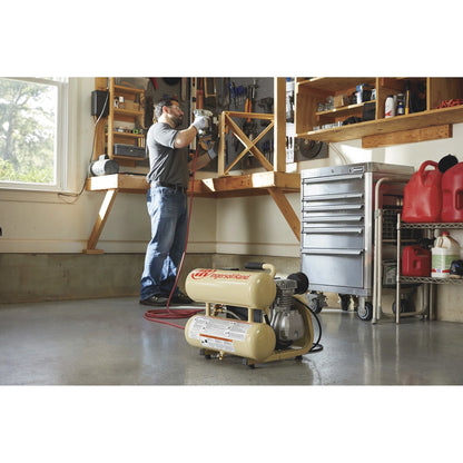 Ingersoll Rand Twin-Stack Portable Electric Air Compressor, 2 HP, 4-Gallon, 4.3 CFM, Model# P1IU-A9