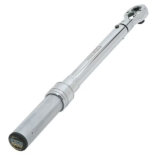 CDI Torque Products 1503MFRMH 1/2-Inch Drive Metal Handle Click TypeWrench, Torque Range 20 to 150-Ft.lbs