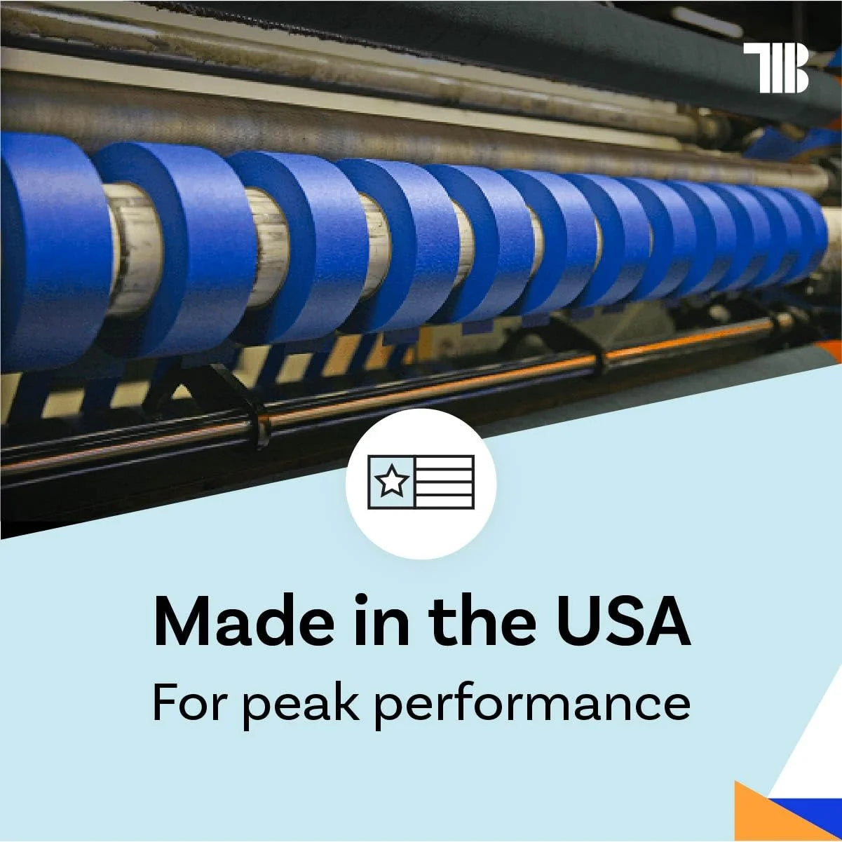 Blue Painters Tape 2 inch x 60 Yards - Case of 24 Rolls, Made in The USA (1.88 inch/48mm), Bulk Painters Tape, Leaves No Residue Behind, UV-Resistant, Paint Lines
