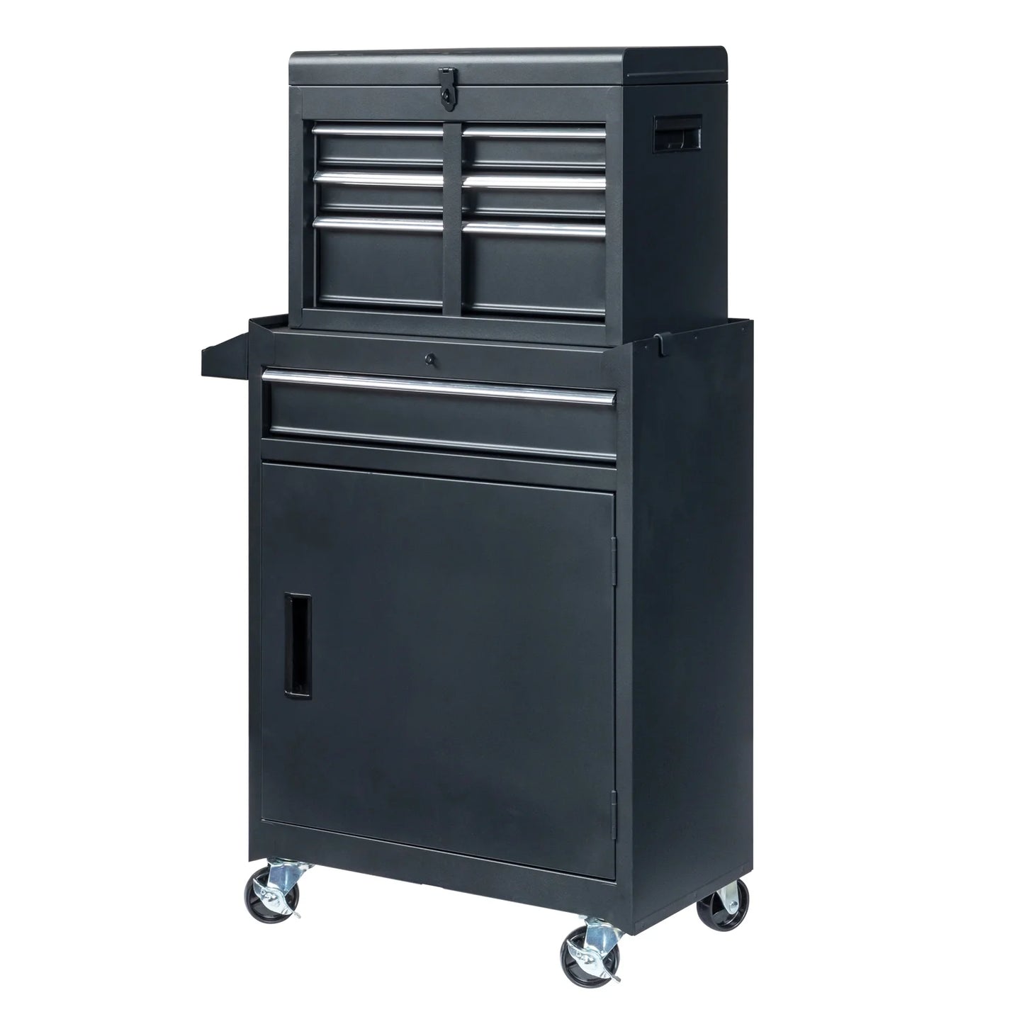 BaytoCare 4-Drawer Rolling Tool Chest for Garage, Warehouse, Factory, Black
