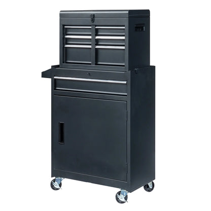 BaytoCare 4-Drawer Rolling Tool Chest for Garage, Warehouse, Factory, Black