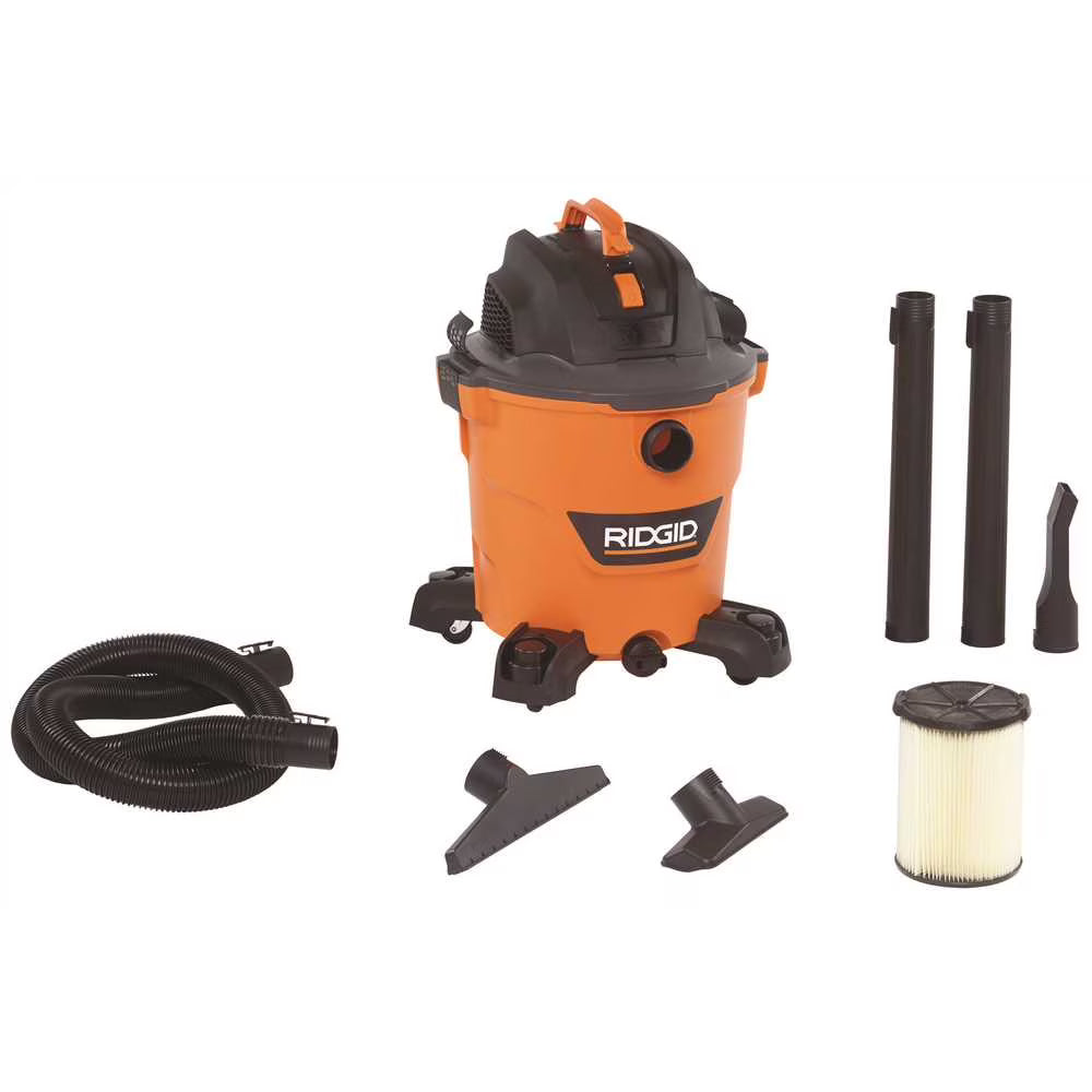RIDGID Canister Vacuum Cleaner - Long-lasting Motor