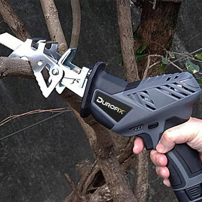 Durofix G12 Series RK12136-2-K2 12V Cordless 3/8" Hammer Drill Power Tool Combo Kit with 3 Inch Compact Cut Off Tool, Reciprocating Saw, 1 Battery & Charger