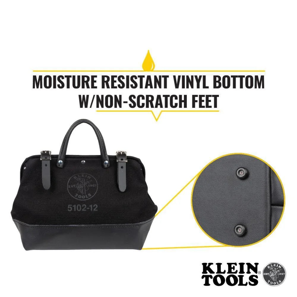 Klein Tools 12In Canvas Tool Bag Black
