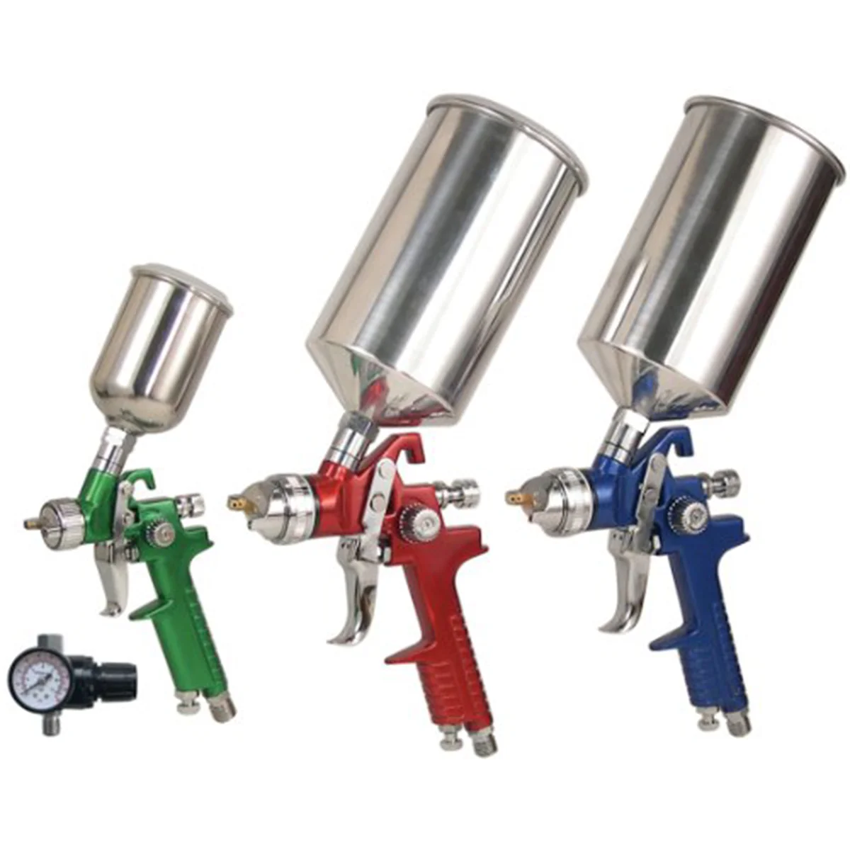 TITAN 4 Pc. Hvlp Spray Gun Kit W/Aluminum Case