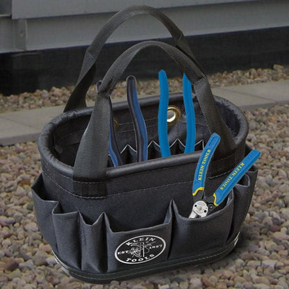 Klein Tools 5144BHB14OS Hard-Body 29-Pocket Aerial Bucket - Black